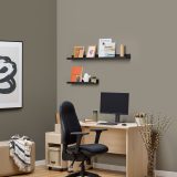 Panel Desk Saturn Chair and Pedestal
